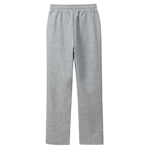 KIDNATION Kids Sweatpants Antistatic Fabric Fleece Pants Fleece Open Bottom Jogger with Pockets for Boys and Girls 4-14 Years2