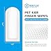 Maylle Ear Finger Wipes for Dogs & Cats - Gently Clean Ear Wax,Reduce Inflammation,Sooths & Deodorizes,Non-Irritating Natrual Ingredients (50 Count)