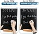 21 x 30 cm Tischtafelschild mit Standfuß, Mini Kreidetafel Schilder Store Food Schilder, Double-Sided Kreidetafel Zeichen, Kleine Tafel Set Message Boards für Party, Bar und Restaurant(1 Stück)