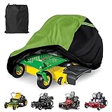 Zero Turn Mower Cover,Waterproof Heavy Duty Fits Up to 60”Mower Decks,600D Polyester Oxford UV and Water Resistant,Windproof Buckle Strapping Designed for Storage and Trailering