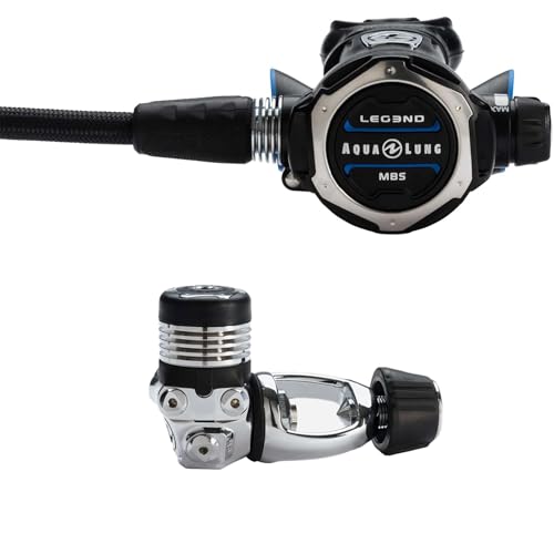 Aqualung Leg3nd MBS Dive Regulator | Cold Water Ready Scuba Diving Regulator w/Master Breathing System, Venturi & Inhalation Adjustment, ACD & Comfobite Mouthpiece, w/Yoke Connector
