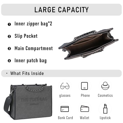 Image of Chinllo Tote Bag for Women Top Handle Satchel Purse and Handbags with Shoulder Strap