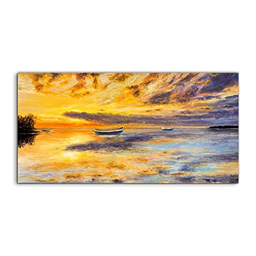 Tableau en verre trempé 120x60cm d'art mural salon moderne
