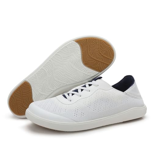Fountavista Men's Slip On Shoes, Wide Toe Box(White,11) - image 3