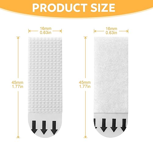 Image of Small Picture Hanging Strips Heavy Duty,40-Pairs(80 Strips) Sticky Picture Hangers for Walls Hanging Without Nail,Damage Free No Nails Refill Adhesive Poster Frame Mounting