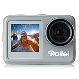 Rollei Action-Cam 9s Plus I 4K 60fps Unterwasserkamera mit Selfie-Display, Bildstabilisierung, Zeitraffer, Slow-Motion, Loop Funktion I Wasserdicht bis 10m, 65,5 x 43,8 x 26,5 mm
