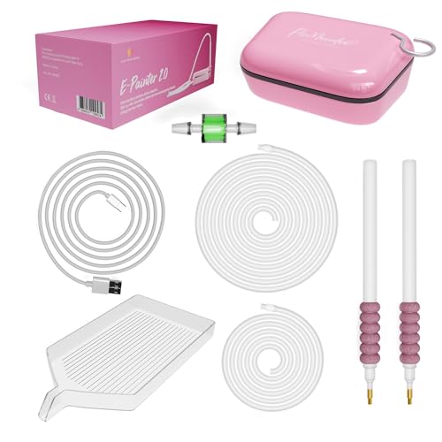 Picmondoo Diamond Art Electric Pen - Wireless Vacuum Diamond Painting Pen, No Wax Drill Picker Tool Kit with Accessories, Rechargeable