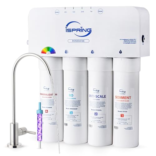 iSpring RO5004F-AK Alkaline RO Filter with UV