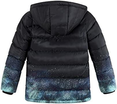 JOYSON Kids Puffer Jacket with Hood Water Resistant Boys Winter Coats Warm Parka Coats Outdoor black 12/14