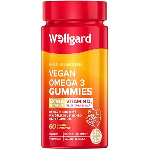 Wellgard Vegan Omega 3 Gummies with DHA & ALA Cover