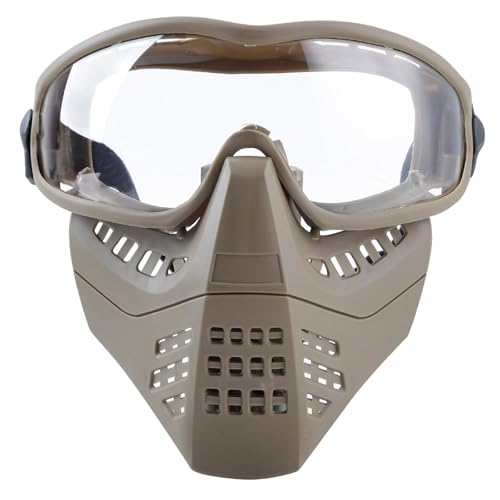 Masques tactiques airsoft avec protection faciale en maille pour jeu CS outdoor