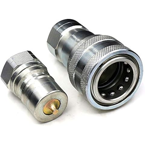 Hydraulic Coupler,CEKER 3/4" NPT ISO 7241-B Quick Connect and Disconnect Tractor Hydraulic Coupling Cover