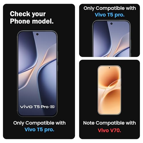 Image of FIRST MART Tempered Glass Screen Protector for Vivo T5 Pro - Full-Glue Screen Guard, 3D Edge to Edge, HD Clear, Bubble-Free, Case-Friendly, Black, Pack of 2