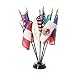 Historical Texas 6 Flags Miniature Flag Desk Set
