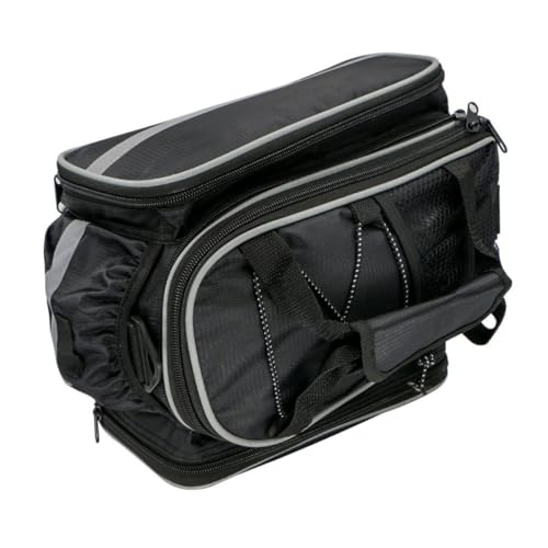 BCOATH Cycling Rear Seat Bag Capacity Trunk Bag for Mountain Bikes Versatile Pouch Rack Storage for Outdoor Riding for Trips and Excursions with Random Edge
