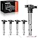 A-Premium Ignition Coil Pack Set of 5 Compatible with Audi A3 2004-2013 A4 2005-2016 Volkswagen Jetta 2005-2015 Tiguan 2009-2017 L4 2.0L 2.5L