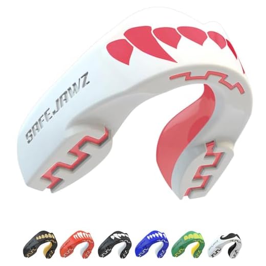 SAFEJAWZ Sport Zahnschutz Erwachsene und Kinder Sport Mundschutz Für alle Vollkontakt-Sportarten einschließlich Rugby, MMA, Kampfsport, Kickboxen, Judo, Hockey & Boxe (Pink Fangz, Erwachsene (12+ Jahre))