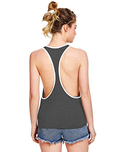 Image of THE BLAZZE Women's Sleeveless Loose Fit Racerback Yoga Workout Tank Top