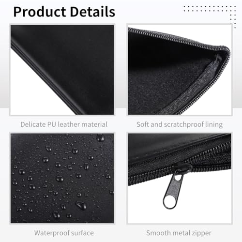 18 Pieces Of Money Bags, Bank Pouches With Zippers, 11.2×6.3 Deposit Bags Of Pu Leather, Security Bank Wallet For, Checks, Tool Pouches For Travel, Dust-Proof4