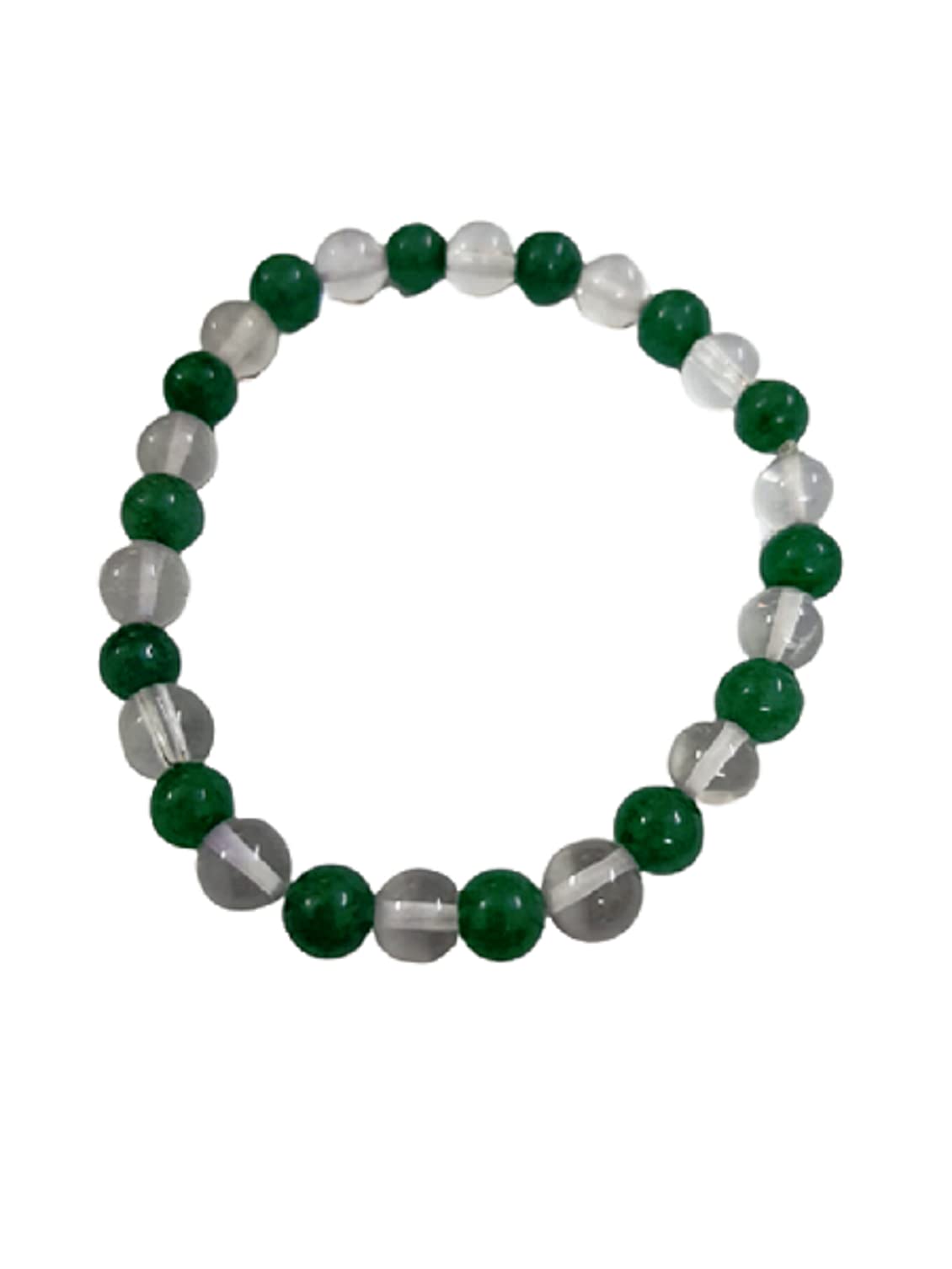 numeroastro Green Aventurine & Crystal | Sphatik Bracelet (Stretchable) (6 MM Beads) (1 Pc) (B09HXXYGDZ) Amazon Price History, Amazon Price Tracker