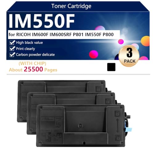 Toner IM550F compatible Ricoh haute définition pour texte net