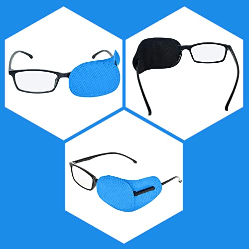 Meshatty Amblyopia Eye Patches, 6 Pieces (Blue)