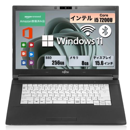 �y�����ςݕi�z�m�[�g�p�\�R�� �x�m�� LIFEBOOK �V���[�Y �C���e�� Core CPU /����������8GB/�����\SSD256GB/15.6�C���`1366x768 /Windows 11��office 2019����/HDMI/WIFI/Bluetoo