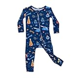 Bellabu Bear the Polar Express Rayon from Bamboo Convertible Footie for Baby Boys & Girls (the Polar Express, 0-3 Months)