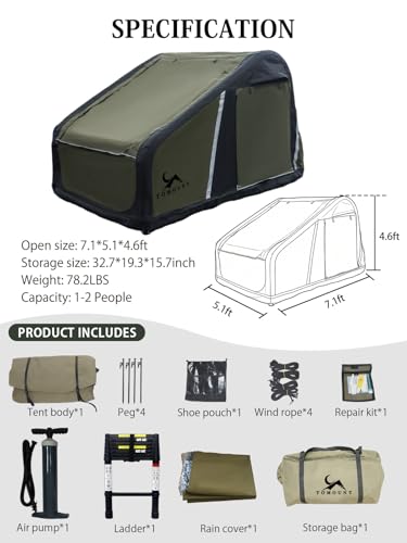 MC TOMOUNT Inflatable Rooftop Tent