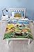 Produktbild Animal Crossing Bettbezug für Einzelbett, wendbar, zweiseitig, Strand-Design, Polyester-Baumwoll-Mischgewebe, lustige Bettwäsche mit passendem Kissenbezug, mehrfarbig, 200 x 135 cm