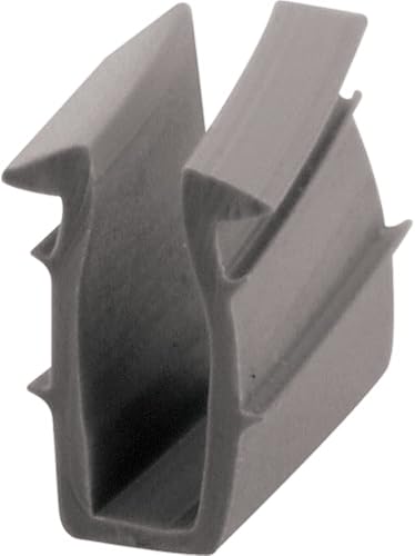 Prime-Line P 7744 Canal de vinilo gris para vidrio (1 rollo) de 0.225 pulgadas x 200 pies