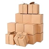 VGOODALL 50PCS Small Gift Boxes, 2 x 2 x 2 inches Mini Party Favor Boxes with Blank Tags for Wedding Bridal Shower Birthday Party DIY