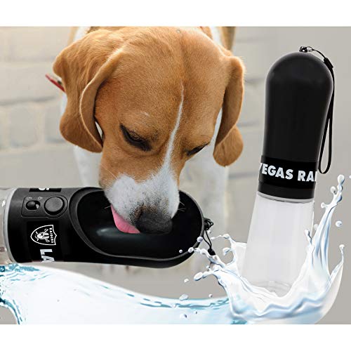 Dog Water Bottle. NFL LAS Vegas Raiders PET Water Bottle. Best Cat Water Bottle. Water Fountain Dispenser for Dogs & Cats.