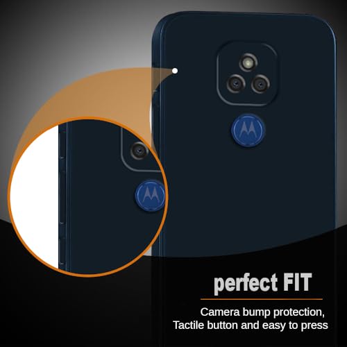 Image of Back Cover for Motorola Moto G9 4G / E7 Plus 4G | Full Camera Protection | Premium Liquid Silicon Case | Flexible Bumper Case for Motorola Moto G9 4G / E7 Plus 4G (Dark Blue)