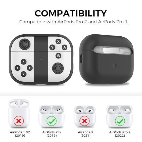 Image of TRONWIN Silicone Airpods Pro Case Protective Covers Skin Gamepad Design for Airpods Pro 2022