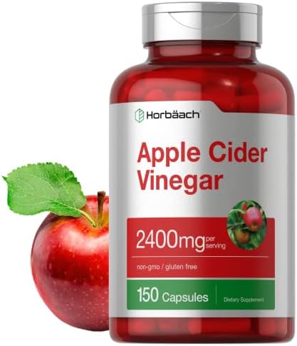 Horbäach Apple Cider Vinegar Capsules | 2400mg | 150 Count