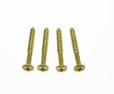 Aus Metall kaish 4 E-Gitarre Neck Plate Neckplate Schrauben für Strat Tele Gold