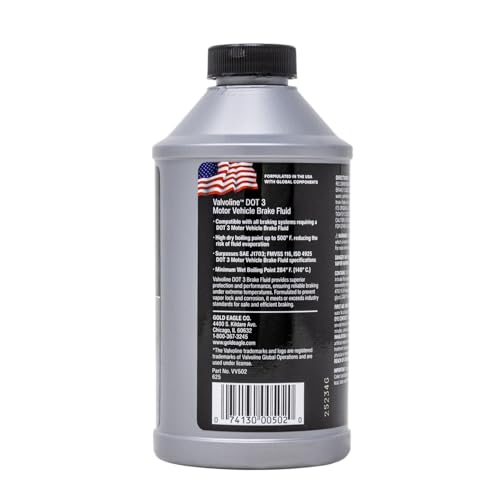 image for Valvoline DOT 3 Synthetic Brake Fluid with High Boiling Point, Corrosi
