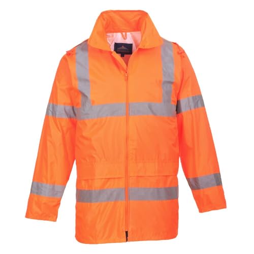 Image of Portwest UH440 Men's Lightweight Waterproof Hi Vis Reflective Rain Jacket
