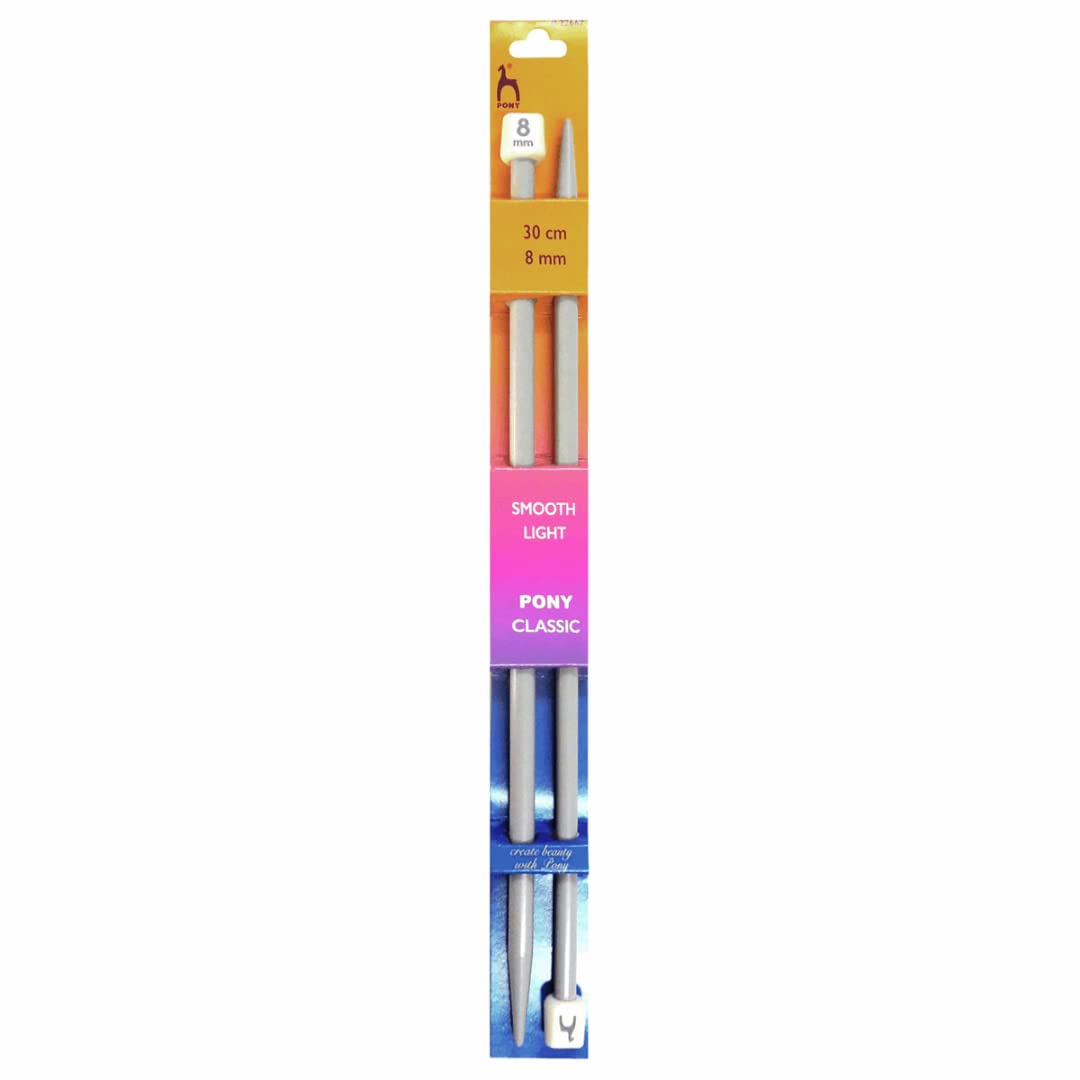 Pony Classic Knitting Needles - 30cm x 8.00mm (P32667)