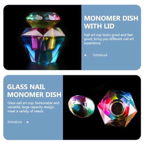 Vaso Dappen Octagonal de Cristal para Acrílico miniatura 7