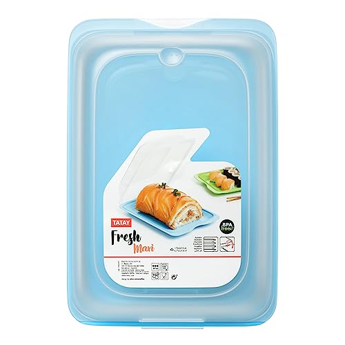 TATAY Cold Meat Containers for Fridge, Turquoise, 17 x 6,2 x 25,2 cm - Image 4