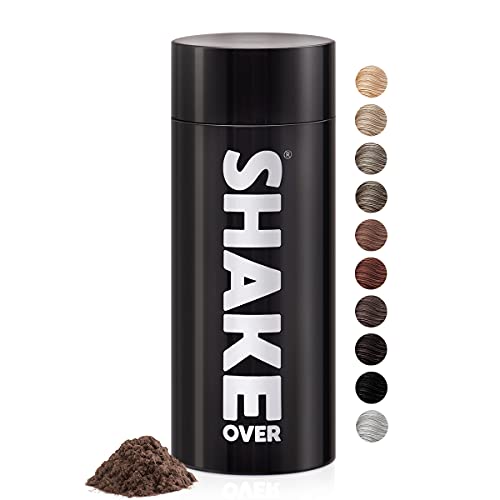 Fibres capillaires shake over brun clair pour épaissir les cheveux fins