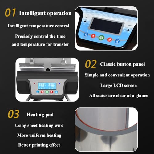 Máquina termo transfer para tazas de doble estación miniatura 5