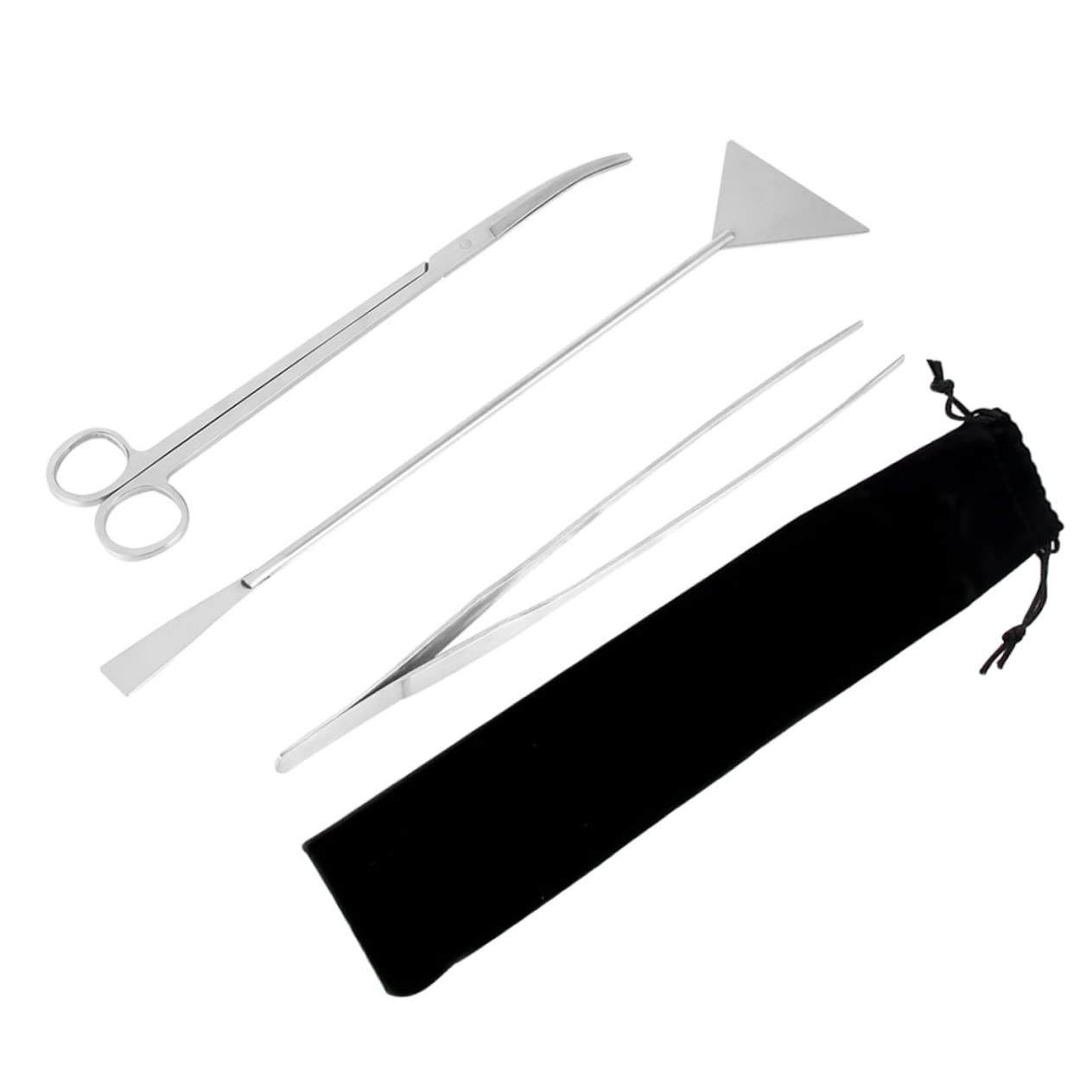 balacoo Aquarium Cleaning Supplies 5-in-1 Stainless Steel Aquatic Plant Tool Kit Easy Plant Trimming for Fish Tank