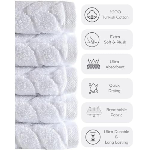 Bagno Milano Turkish Bath Towels, Soft Plush Jacquard Luxury Bath Towels thumb #7