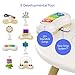 Move2Play 4-in-1 Baby Activity Center | Montessori-Inspired Design | 8 Interactive Toys | Tummy Time, Exersaucer & Toddler Table | Shower Gift | Essential | Must Have for 3, 6, 12 Month Old (Sun)