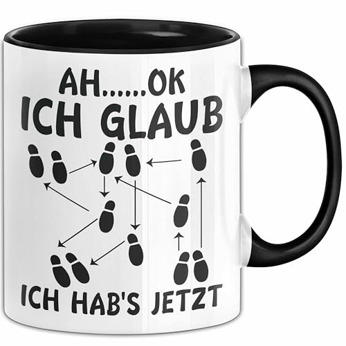 Tanzlehrer Tasse Geschenk Ah Ok Ich Glaub Ich Habs Jetzt Tanzen T&auml;nzer Geschenkidee (Schwarz)