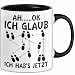 Tanzlehrer Tasse Geschenk Ah Ok Ich Glaub Ich Habs Jetzt Tanzen T&auml;nzer Geschenkidee (Schwarz)