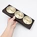 RUNLAIKEJI Wall Mounted Household Barometer Thermometer Hygrometer,3 in 1 Wooden Frame Hanging Weather Barometer,Multifunction Weather Barometer,Suitable for Indoor and Outdoor